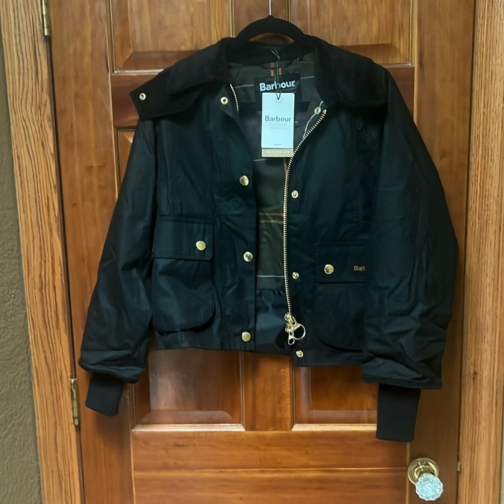 Barbour Beadnell Cropped Waxed Coat